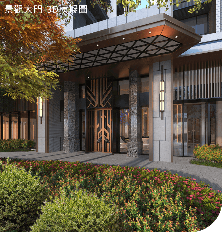 景觀大門｜3D模擬圖